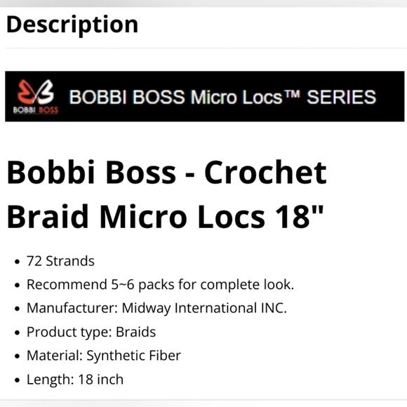 Bobbi Boss Crochet Braid - MICRO LOCS 18" Color 613 Platinum Blonde 8 Packs - Picture 5 of 5